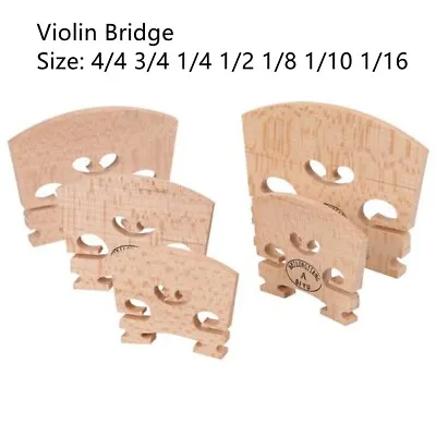 Improve Your Violin's Tone With A Maple Bridge Full Size 44 34 14 12 18 110 116 • £3.58