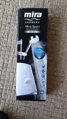 New Mira Sport Max Electric Shower Power 9.0kW Airboost White/Chrome 1.1746.007 • £219.99