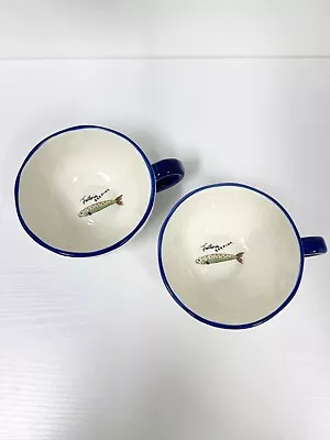 2 Anthropologie Trattoria Sardina Bowl Mug Molto Bene! • $35