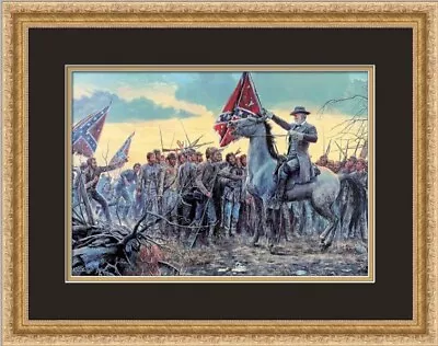 Mort Kunstler Civil War Print- The Last Rally Custom Framed • $85