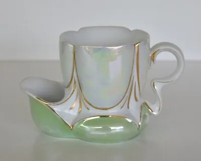 Vintage Oversize German Porcelain Lustre Ware Shaving Mug • $15