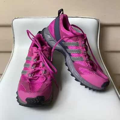 Adidas Bright Pink Runners US/AU 9 EU41 UK7.5 Q22384 Kanadia TR Sneakers Flaw • $39