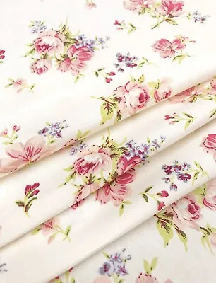 100% Cotton Print Fabric - Vintage Floral - Rose & Hubble - ON SALE £7 P/m • £7