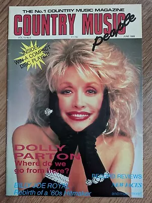 Country Music People Magazine June 1988 Dolly Parton Billy Joe Royal • £6.50