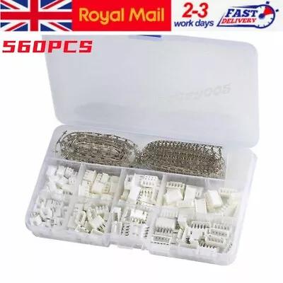 560pcs 2.54mm 3D Printer JST Connector Kit 2/3/4/5 Pin Housing Male And Female • £7.55