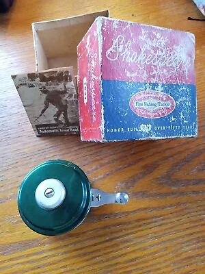 VINTAGE Shakespeare Ok Automatic Fly Rod Reel #1821 Original Box W Instructions • $25