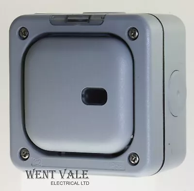 MK Masterseal Plus - 56421 GRY - IP56 1 Gang Enclosure For Switch/Neon Modules • £26.30