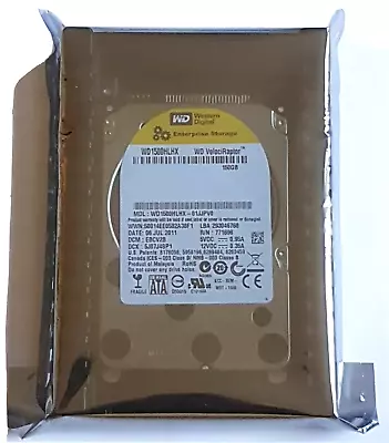 150GB SATA Western Digital Velociraptor WD1500HLHX-01JJPV0 10K 3.5 Festplate New • $184.43