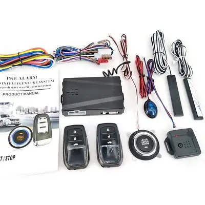 Keyless Alarm System Push Button Remote Starter Stop Parts With Remote Control • $83.60