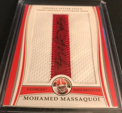 $5.99 • Buy 2009 Topps Bulldogs Mohamed Massaquoi College Letter Patch Autograph Card S/n