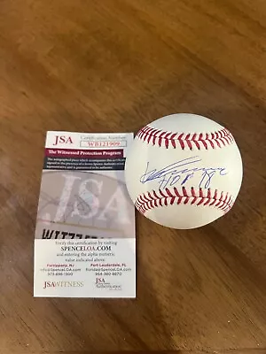 Vladimir Guerrero Sr. Autographed Signed MLB Baseball W/ “HOF 18” Insc & JSA COA • $100