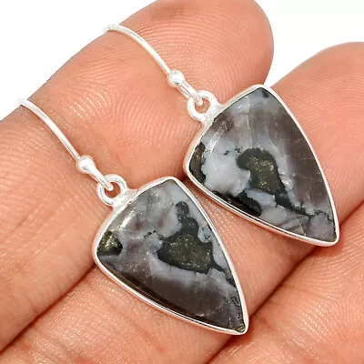 Natural Mystic Merlinite Crystal - Madagascar 925 Silver Earrings CE10505 • $13.99