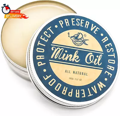 Mink Oil For Leather Boots Leather Conditioner Cleaner Waterproof Soften And Re • $14.84