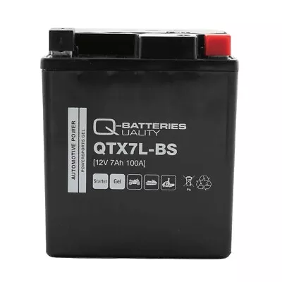 YTX7L-BS Replacement Gel 12V 7Ah 100A 50614 Motorcycle Battery QTX7L-BS • £27.99