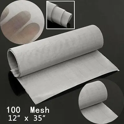 $7.10 • Buy Stainless Steel Woven Wire Mesh Filtration Cloth Metal Fine Filter Screen Sheet