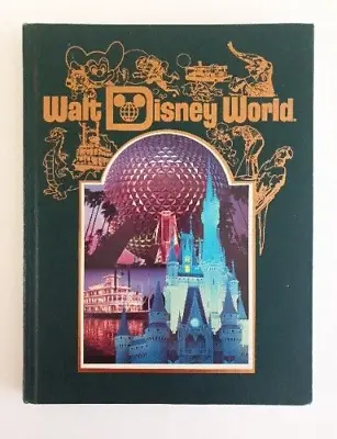 VINTAGE 1986 WALT DISNEY WORLD SOUVENIR HARDCOVER BOOK Magic Kingdom Epcot Joy • $34.50