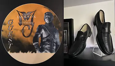 MICHAEL JACKSON Owned/Worn Signed HIStory Tour 1996-97 Leather Florsheim Loafers • $35985.61