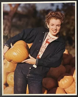 1945 Marilyn Monroe Original Photo Andre De Dienes Stamped Pumpkin Patch • $2800