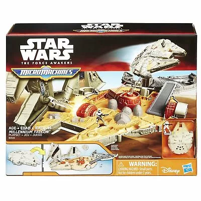 Hasbro Micro Machines Star Wars The Force Awakens Millennium Falcon Playset • $16.99