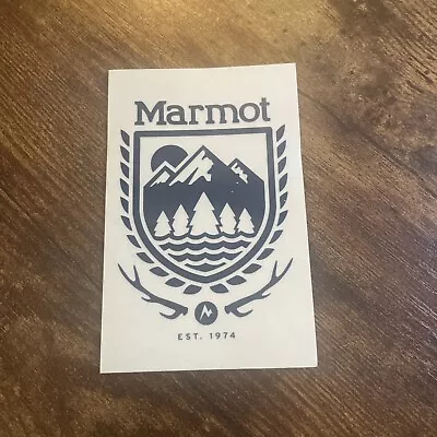 Marmot 1974 Mtn Scene Climbing Outdoor Hiking Sticker/Decal Blue White Approx 3” • $5