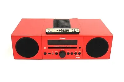 YAMAHA MCRB142 RED CD/DAB+/BLUETOOTH/MP3/USB/iPADDocK +BOX REMOTE INSTRUCTIONS • £65
