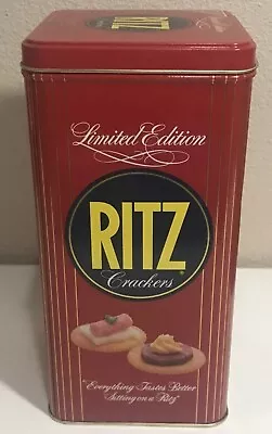 Vintage Limited Edition Nabisco Ritz Cracker Tin 1986  16oz  Red Collectible Tin • $3