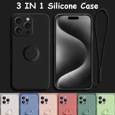 ShockProof Silicone Magnetic Ring Case For IPhone 15 13 14 Pro Max 12 11 Cover • $8.78