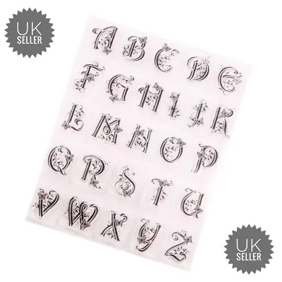 £3.85 • Buy Alphabet With Butterflies Silicone Clear Reusable Stamps Art & Crafts Scrapbook