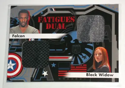 2014 Captain America Winter Soldier Fatigues Dual - Falcon/Black Widow #FD-8 • $34.35