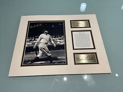 Babe Ruth Framed Picture 14”11” • $30