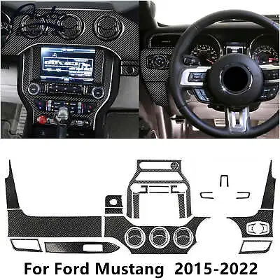 For Ford Mustang GT 5.0L Carbon Fiber Car Interior Set Kit Decoration Trim 30PCS • $82.99