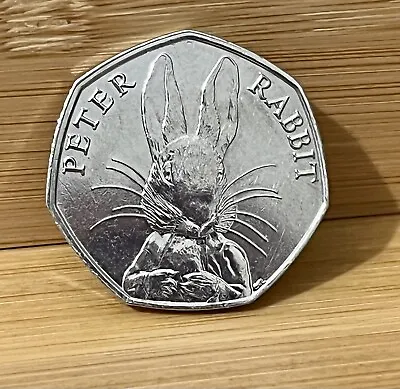2016 Beatrix Potter PETER RABBIT Whiskers 50p Coin Fifty Pence UK Coin Hunt VGC • £2.15