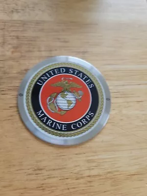  UNITED STATES MARINE CORPS Metal Car/ Bike Emblem. W/HD Emblem On Sides.  • $12.50