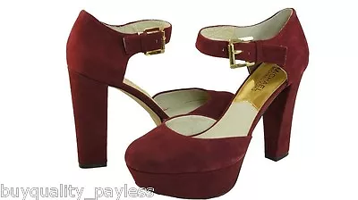 New Michael Kors Haven Ankle Strap Platform Heel Shoes Women's 10 • $69.55