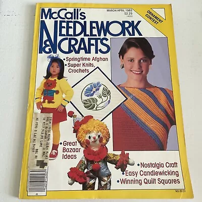 McCalls Needlework & Crafts Magazine - March/April 1983 - Bazaar Ideas • $10