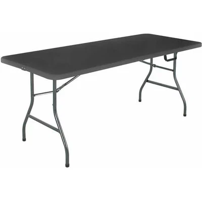 $52.25 • Buy Cosco 6 Foot Centerfold Folding Table, Black 72  L X 30  W X 30  H