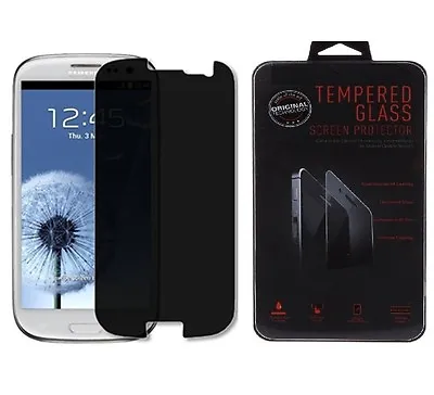 Anti-Spy Privacy Tempered Glass Screen Protector Film For Samsung Galaxy S3 SIII • $6.49