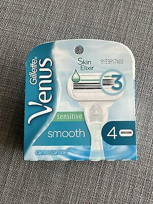 Gillette Venus Sensitive Smooth 3-Blade Cartridges - 4 Count • $11.99