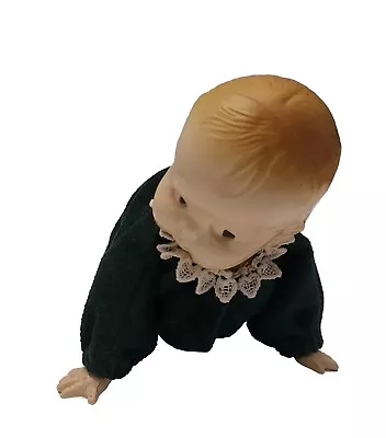 Vintage IRWIN Hard Plastic And Metal Mechanical Wind-up Crawling Baby Working • $15.89