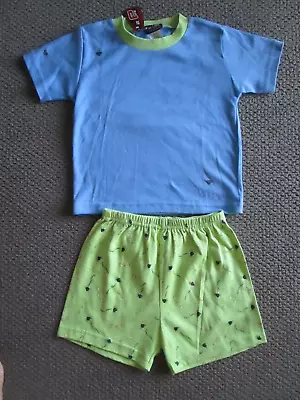 Boys Half Pipe Short Sleeve Summer Pyjamas Size  3  Blue/lime • $11.95