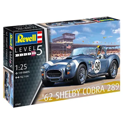 Revell 07669 Shelby AC Cobra 289 '62 Racing Car Plastic Model Kit Scale 1/25 • £34.99