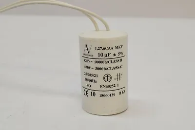 Arcotronics 10uf 420v 470v AC Motor Start Capacitor 1.27.6CAA MKP Wire Leads • $17.98