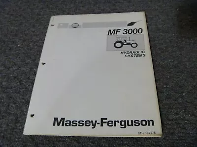 Massey Ferguson MF 3000 Tractor HYDRAULIC SYSTEM Service Repair Manual • $209.30