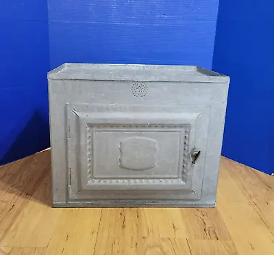 Antique Tin Galvanized Metal Pie Safe Bread Box • $110