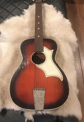 $250 • Buy Silvertone Vintage 1960's Acoustic Guitar Model 319.60209 3/4 Reverb Super Nice