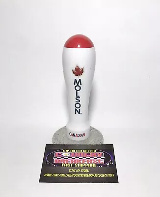 Molson Canadian Lager Maple Leaf Beer Tap Handle Pub Knob 5.5” Tall - Used Nice! • $24.95