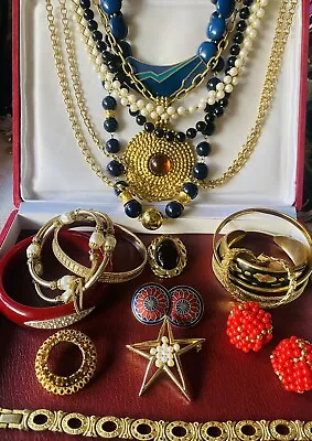 Vintage Estate Costume Jewelry Lot! AVON TRIFARI And More! • $49.99