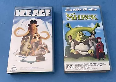 Ice Age & Shrek VHS • $15.95