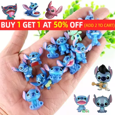 1/10/12 Anime Lilo & Stitch Figure Collectible Toy Kids Xmas Gift Cake Topper • £6.54
