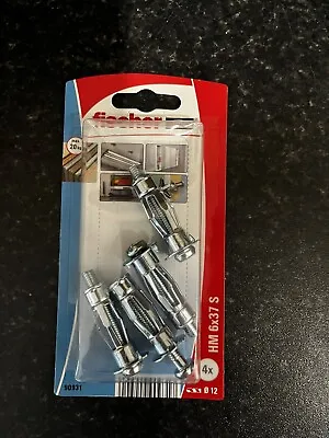 Fischer Hm 6x37 4 Pack Hollow Wall Anchor Fixing M6 • £3.75